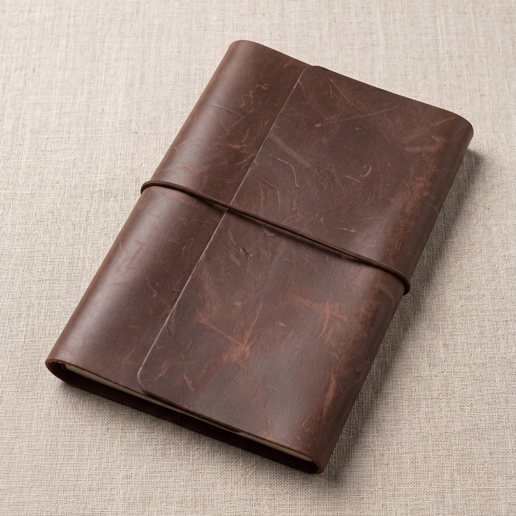 The Sierra Notebook Cover – Handcrafted Leather A5 Book Cover from Ecuador