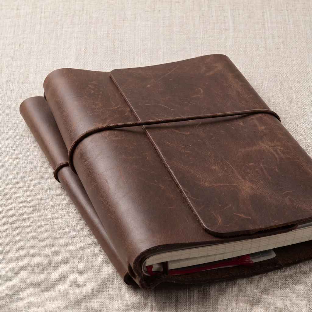 The Sierra Notebook Cover – Handcrafted Leather A5 Book Cover from Ecuador