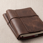 The Sierra Notebook Cover – Handcrafted Leather A5 Book Cover from Ecuador